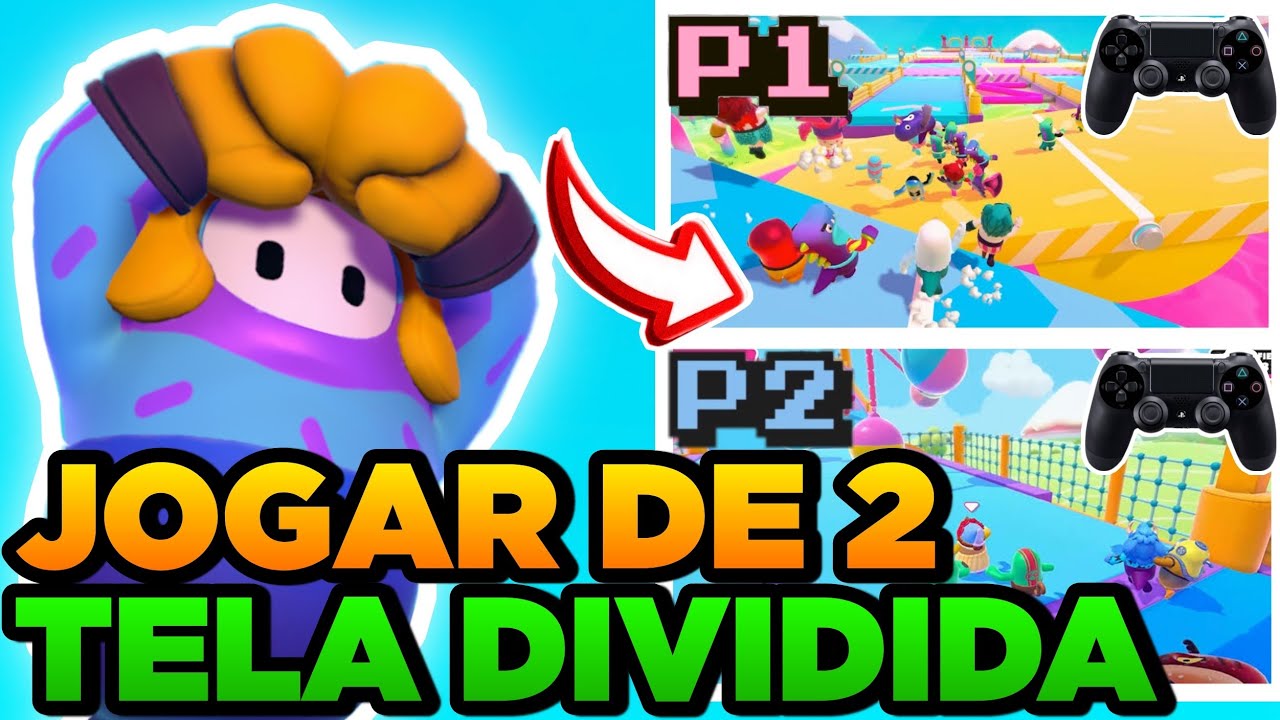 COMO JOGAR FALL GUYS DE 2 NO PS4! 