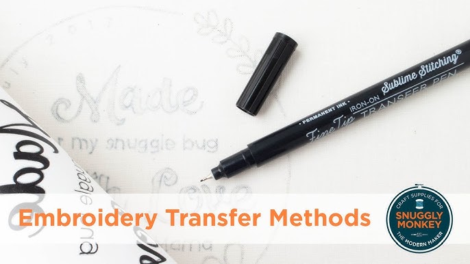 Transferring Embroidery Designs with Spray Starch –