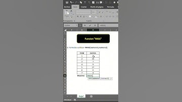 COMO UTILIZAR MINIMO, MAXIMO Y PROMEDIO #excel #educacion #tutorial