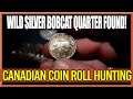 WILD SILVER BOBCAT QUARTER FOUND!! COIN ROLL HUNTING $500 CANADIAN QUARTER BOX
