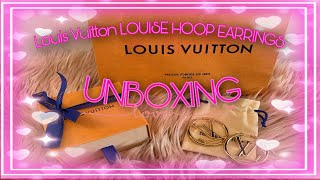 LOUIS VUITTON LOUISE HOOP EARRINGS - UNBOXING AND REVIEW 