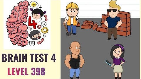 🧠 Brain Test 4 Level 398 | Help the worker demolish that wall | Walkthrough