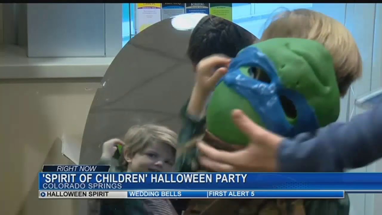 Pediatric patients dress up for Halloween Party at UCHealth Memorial