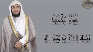 فضيلة الشيخ د.بندر بليلة سورة محمد كاملة