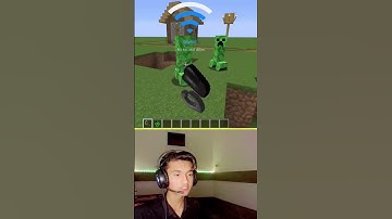 Minecraft but creeper explode with Wi-Fi #shorts