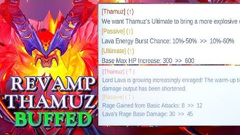 Revamped Thamuz Gets BIG Buffs in the Advance server