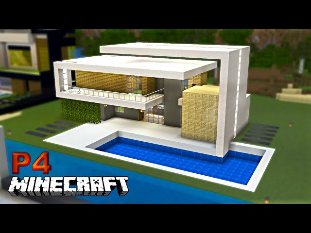 Minecraft Tutorial - Como fazer uma Casa Moderna com Piscina e