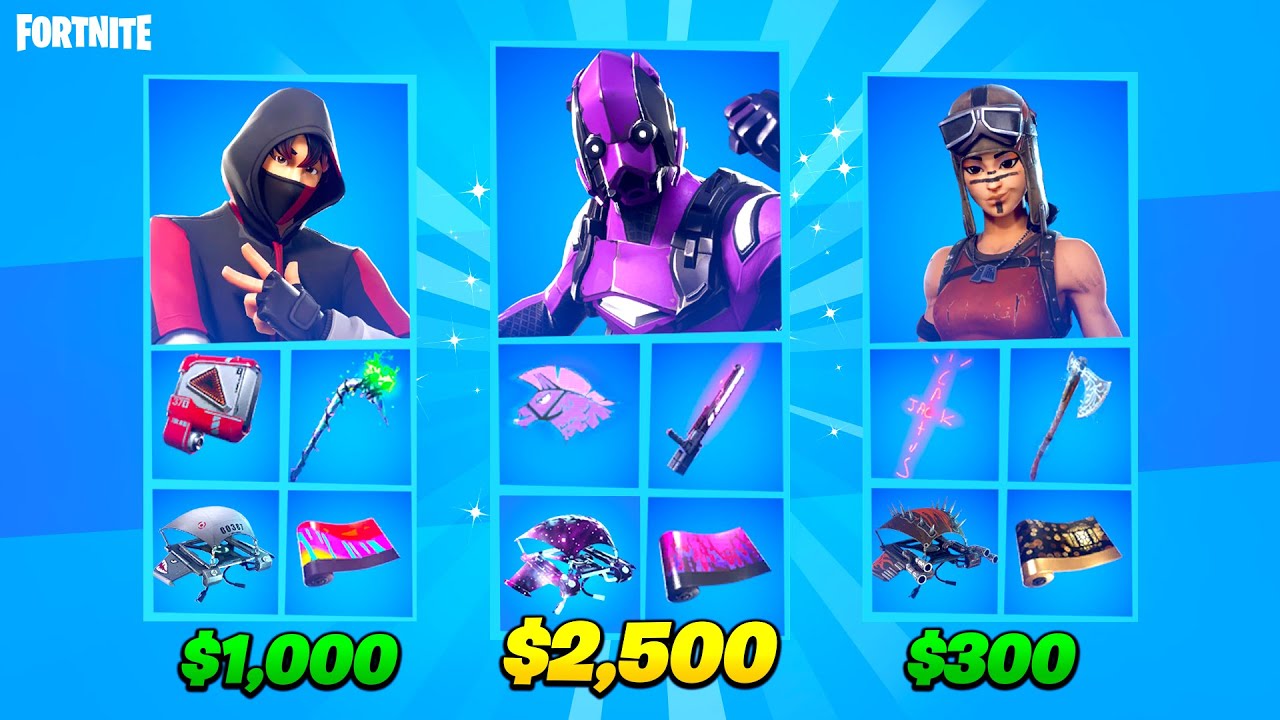 the most expensive fortnite accounts.. YouTube