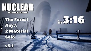 Nuclear Nightmare The Forest Any% 2-Mat Solo WR (3:16)