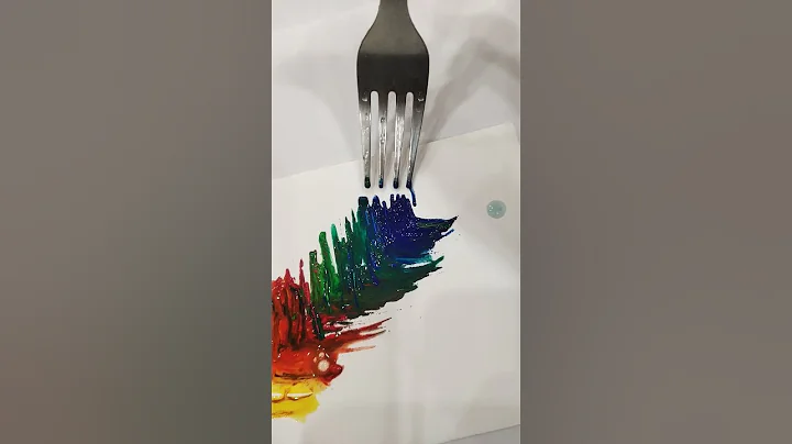 #Art #Vaani Arts ....#Rainbow leaf #creative ..