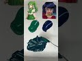 Green vs Blue Paint Mix Challenge 🎨🟢🔵