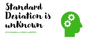 Confidence Intervals when the standard deviation is unknown