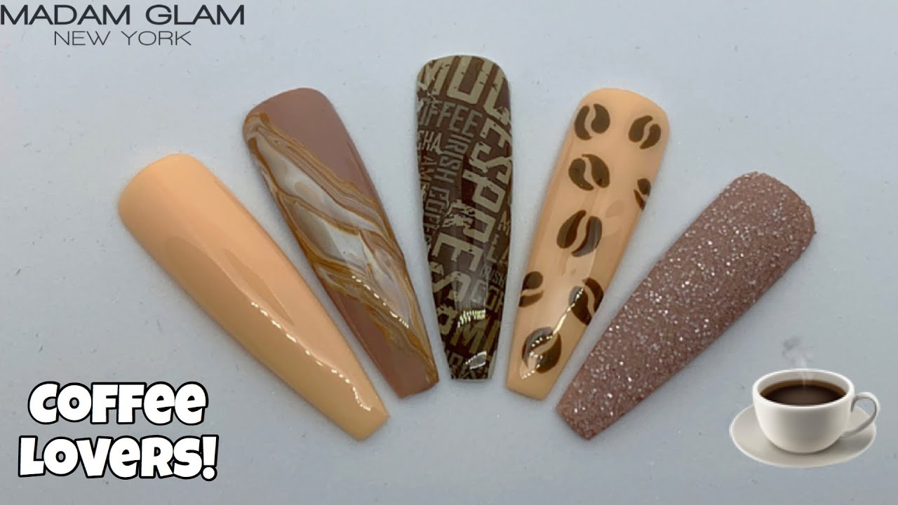 Coffee Lovers Nail Art! | Madam Glam | Nail Sugar