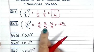 Exponents with Decimal and Fractional Bases