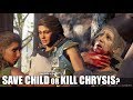 Where to find chrysis after saving the baby all choices assassins creed odyssey