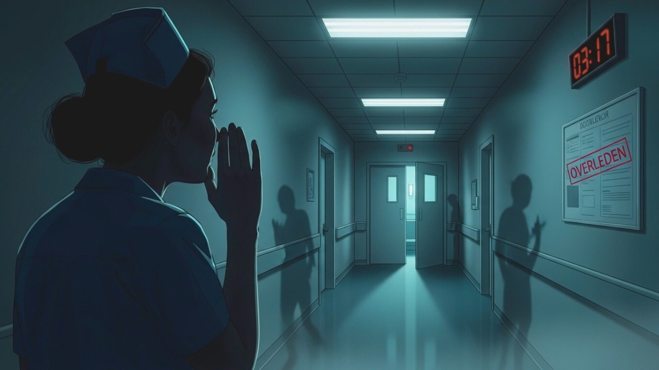 POV: Je hoort midden in de nacht in het ziekenhuis fluisteren: “Maar hij is al overleden…”