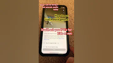 How To Go Live On Phone Mobile 