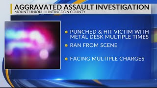 Police: Huntingdon County man attacked with desk, woman strangled
