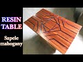 Resin Table【Sapele mahogany】　レジンテーブル【サペリマホガニー】