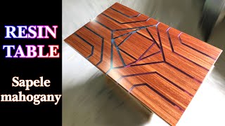 Resin Table【Sapele mahogany】　レジンテーブル【サペリマホガニー】