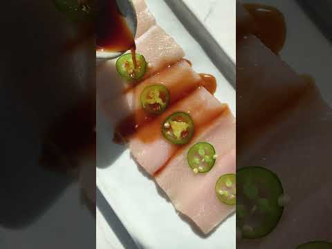 Yellowtail sashimi with