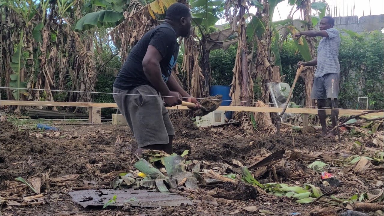 start digging out the foundation of the house me and my father - YouTube