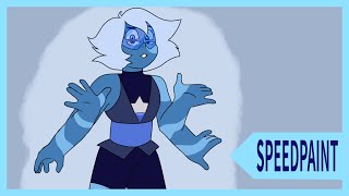 Steven Universe | Benitoite Gemsona (Larimar/Tanzanite Fusion) | SPEEDPAINT