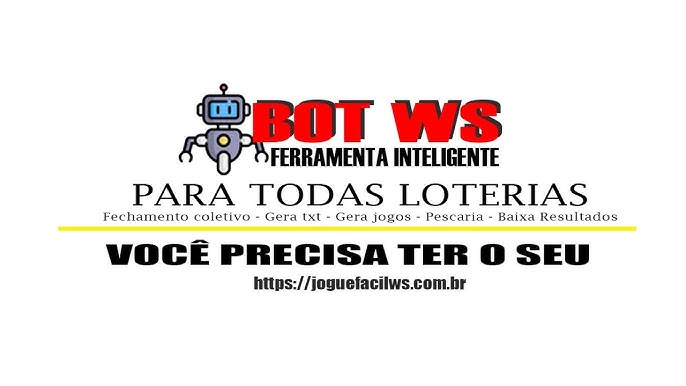 BOT WS V1.1 FERRAMENTA INTELIGENTE PARA LOTERIAS 