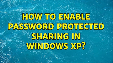 How to enable password protected sharing in windows XP?