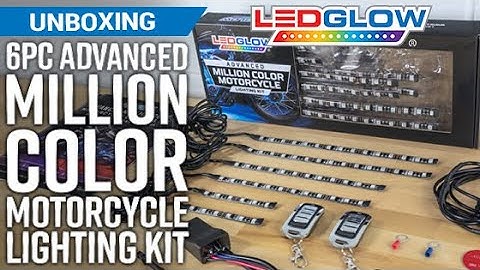 LEDGlow | Unboxing Our 6pc Advanced Million Color Motorcycle Lighting Kit with Bluetooth Control