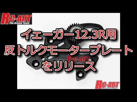 RC-ART イェーガー 12.3R用 反トルクモータープレートをリリース - YouTube