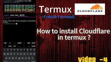 How to install Cloudflare in Termux ? port forwarding | Cyber Realm24  | video -4