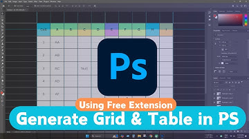 Generate Grids & Create Tables in Photoshop (Free Extension)