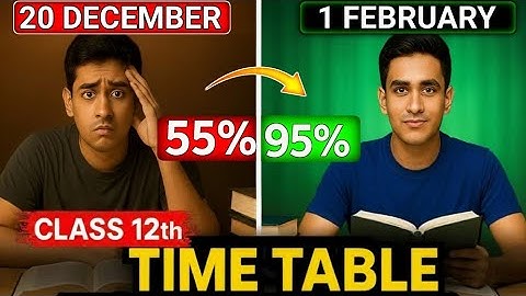 19 NOVEMBER से ऐसे पढ़ो… Board में 95% पक्का 🔥 | Last 2 Months Toppers Timetable 