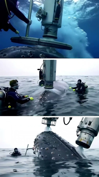 OMG! Whale Cleaning Heavy Machines. #machinepower #shorts