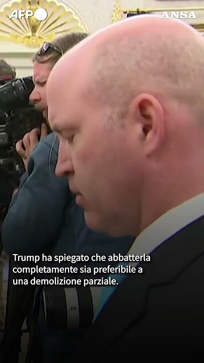 Trump confirms the White House's East Wing will be demolished. #ANSA #news