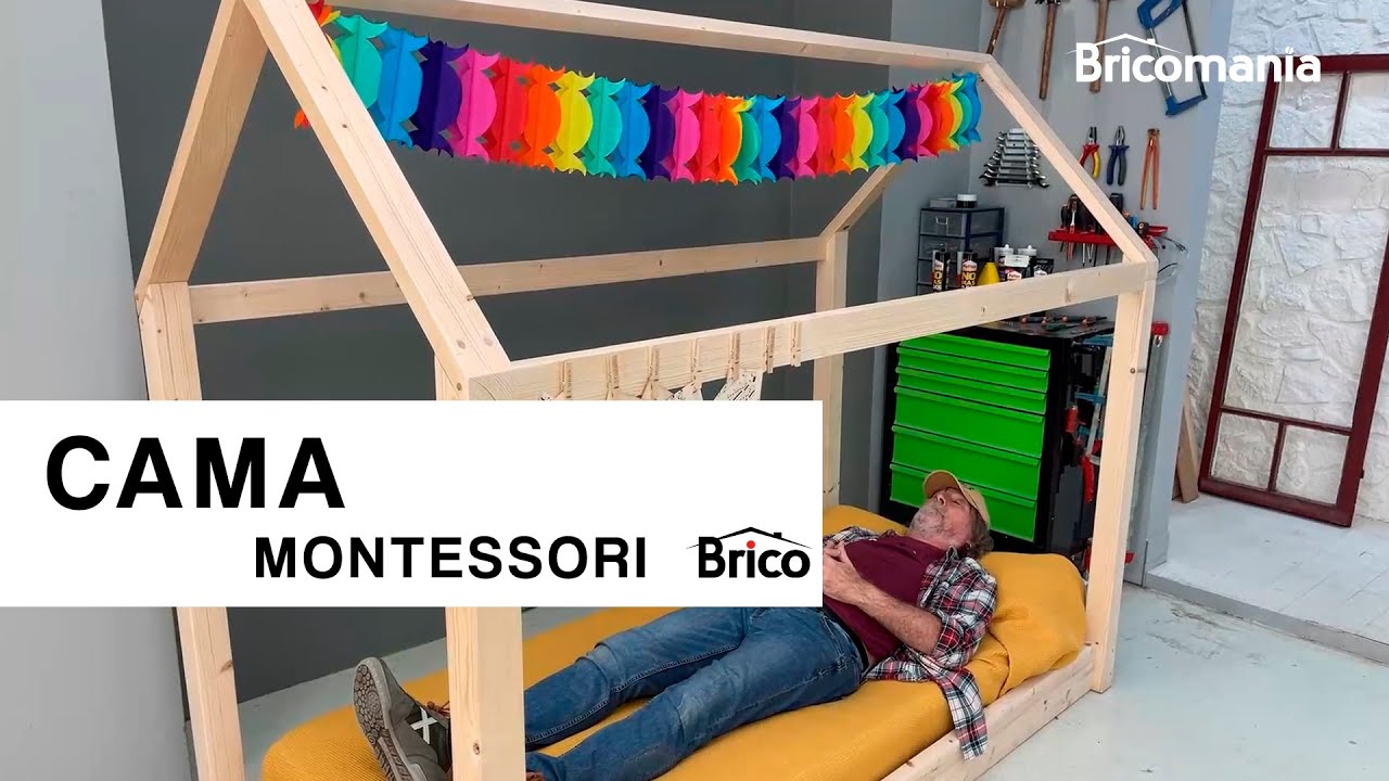 CAMA MONTESSORI 🪁🧸 Cómo hacer esta cama para niños PASO a PASO 👦👧🏼  Bricomania 