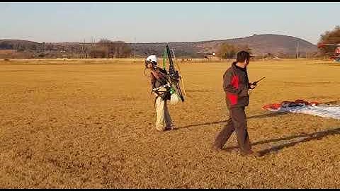 Paramotor First Solo Flight