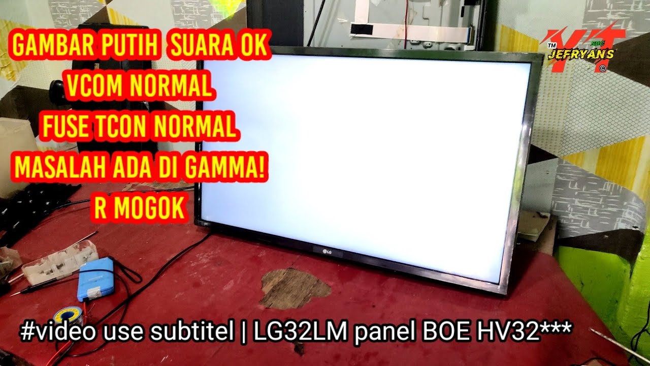 Banyak Yang belum Tau!!TV LG Blank Putih 32LM550 Panel Boe YouTube