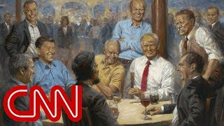 Artist's hidden message in Trump painting