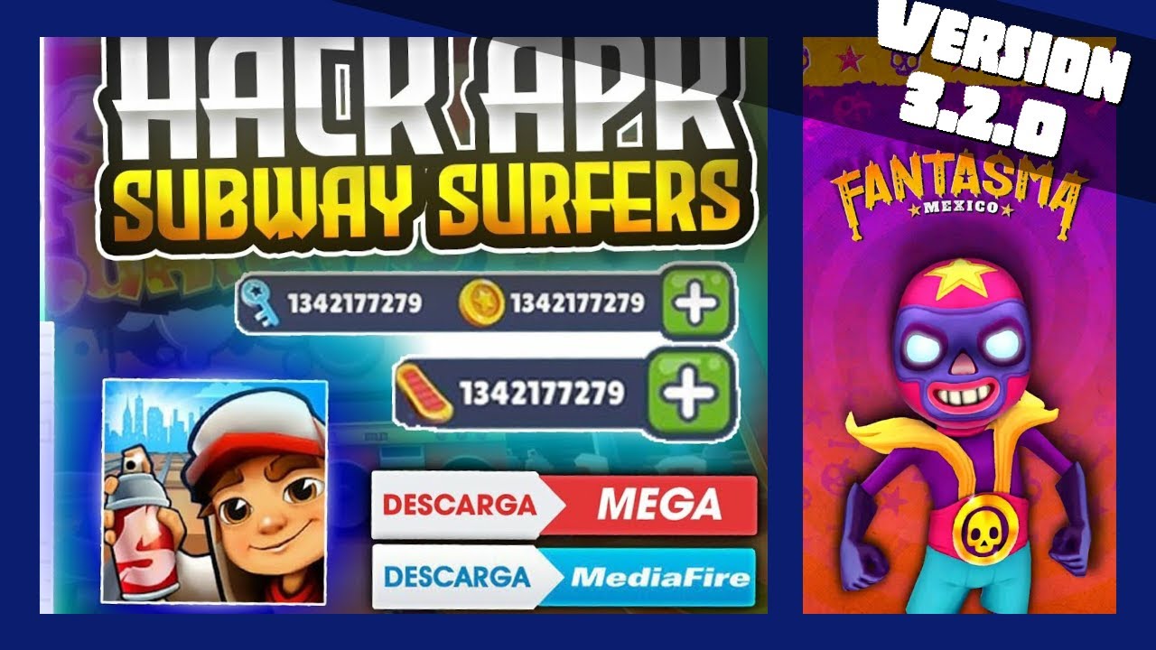 SUBWAY SURFERS HACK APK 3.2.0 TODOS LOS PERSONAJES DESCARGA DIRECTA. YouTube