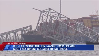 D.O.J. files $100M lawsuit over Baltimore Key Bridge collapse