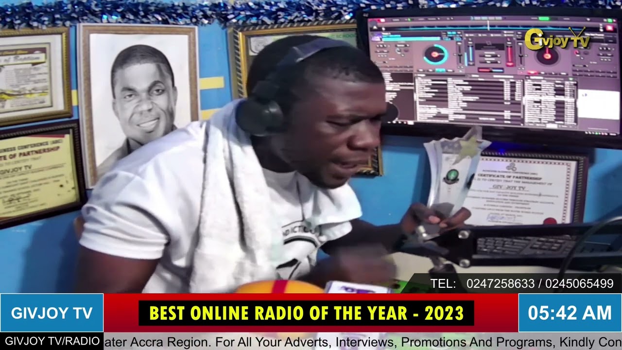 GIVJOYRADIOTV GRABS AN INTERNATIONAL AWARD. ( Best online Radio of the Year 2023)..