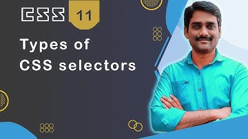 Types of CSS Selectors - CSS Tutorial 11 🚀