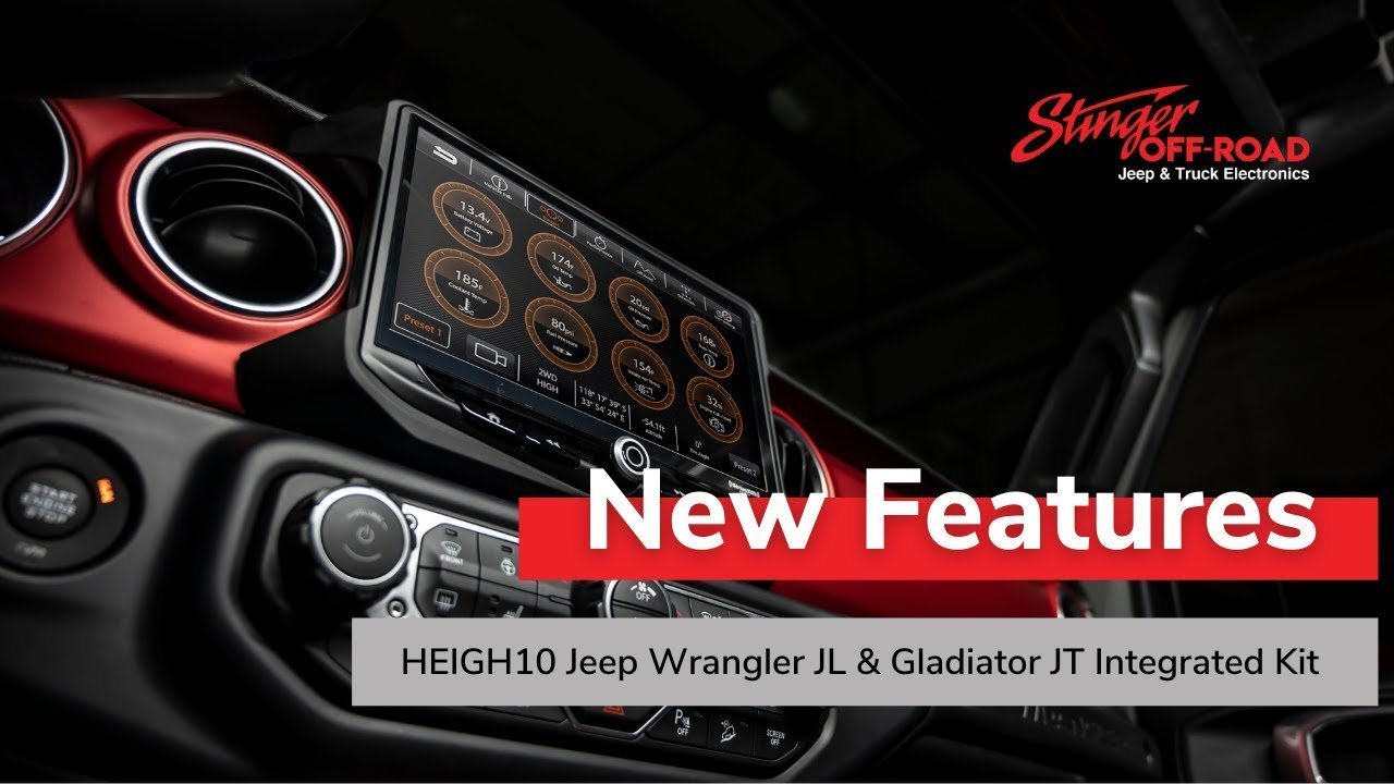 New Features! Stinger HEIGH10 Jeep Wrangler JL & Gladiator JT Integrated  Kit | RB10JW18B - YouTube