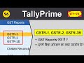 GSTR-1,GSTR-2 and GSTR-3B Reports in Tally Prime |GST Report in TallyPrime|GST Reports in Detail #96