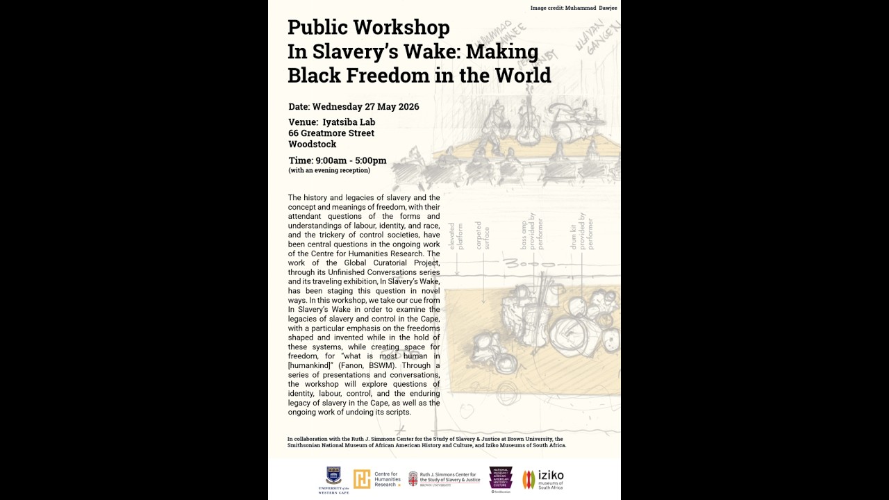 In Slavery's Wake | Dawjee Trio In Conversation with Valmont Layne & Lindelwa Dalamba | 27 May 2026