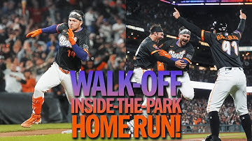 WALK-OFF INSIDE-THE-PARK HOME RUN for Patrick Bailey and the Giants! WHAT A FINISH! 🤯