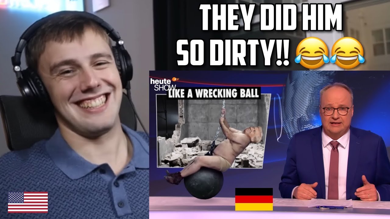 American Reacts to Heute Show - hungern nun viele Amis?