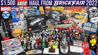 $1,500+ LEGO HAUL at BrickFair VA 2022 - 170+ Minifigs from Marvel, Star Wars, DC, and MORE!